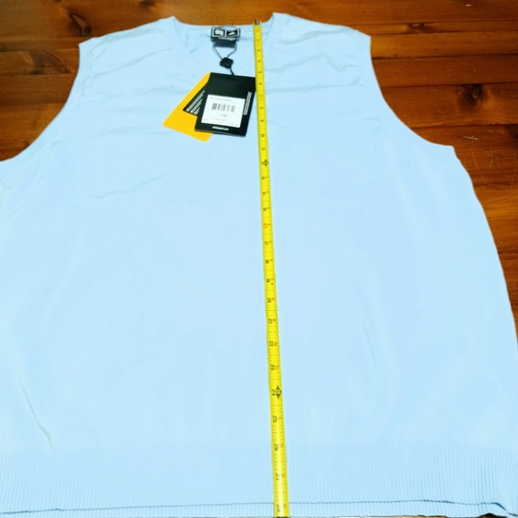 Adidas Light Blue V-Neck Sweater Size2XL - Picture 5 of 8